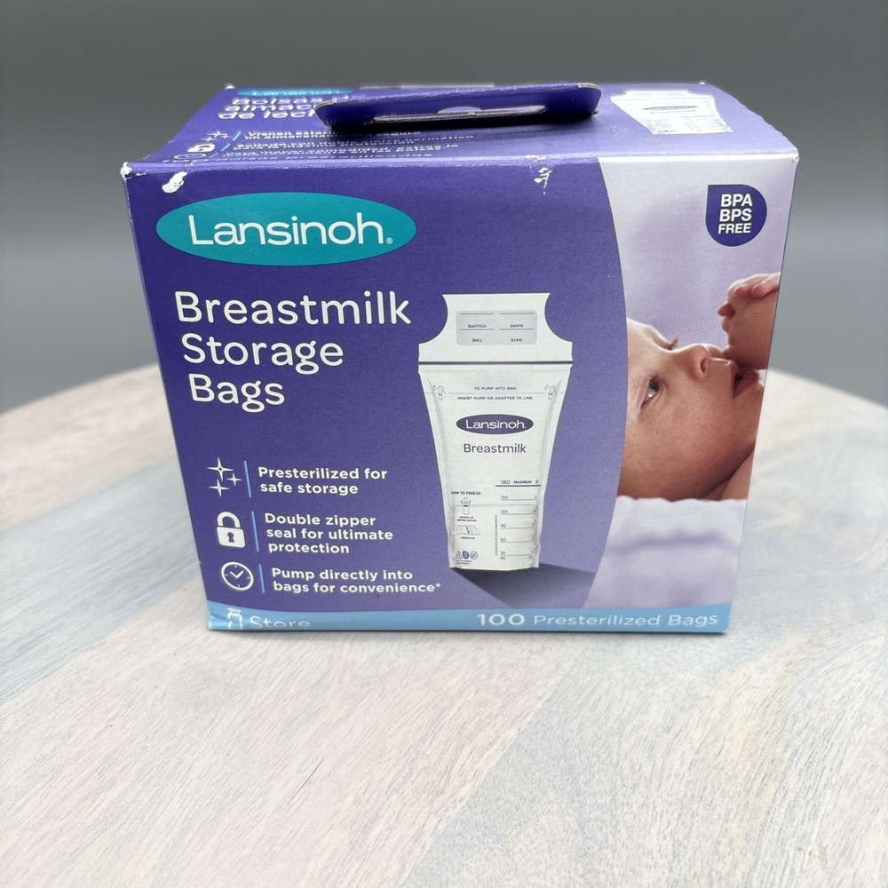 Lansinoh Breastmilk Storage Bags 100 count new in‎ pack Sealed